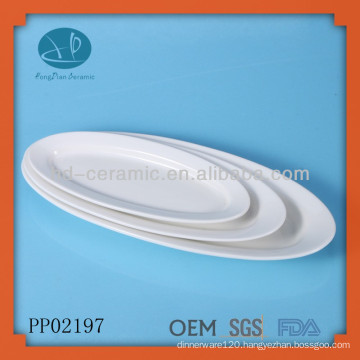 ceramic restaurant oval shape plate,gift for daily use ,ceramic dinner plates